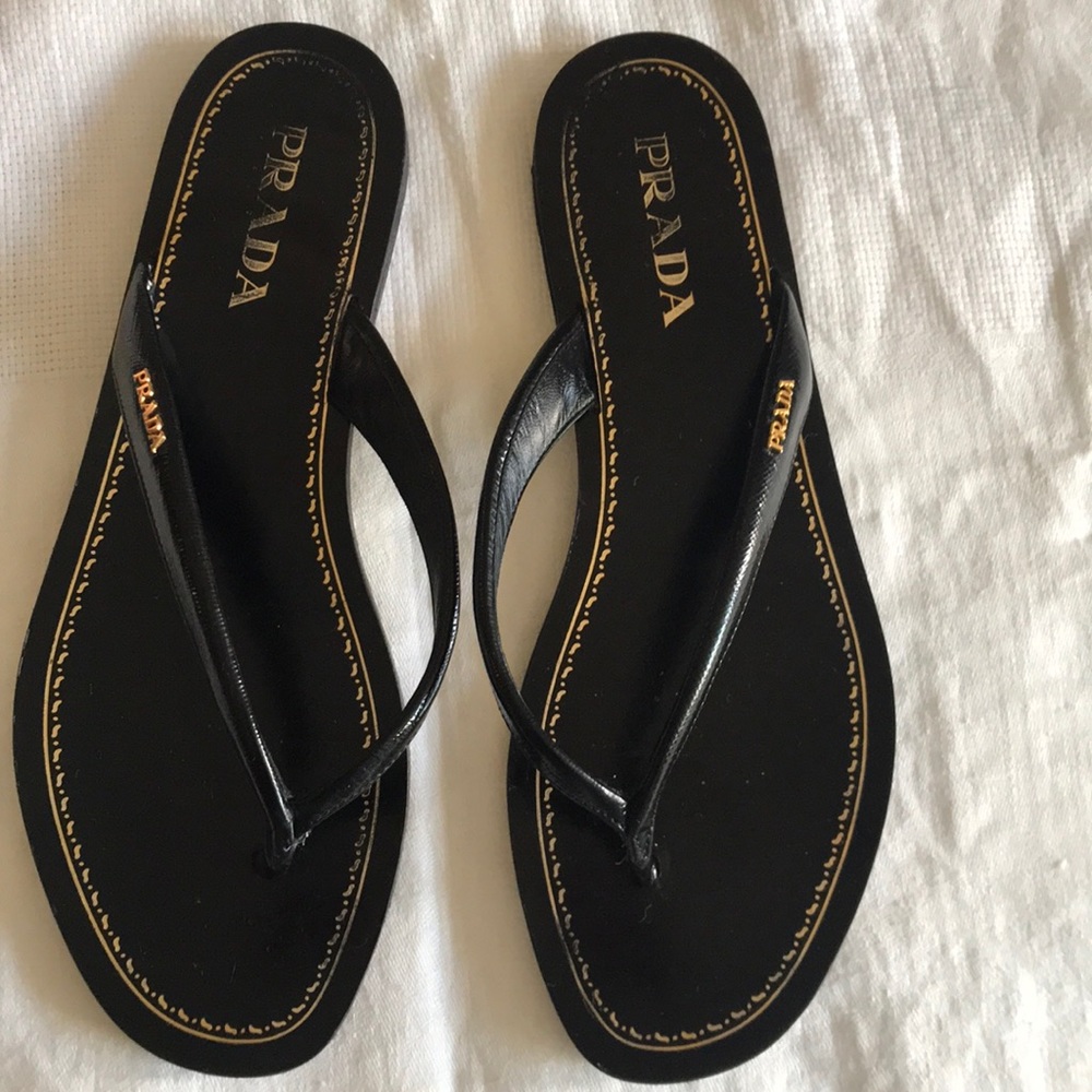 Prada leather sandals 38.5 EU /8.5 US
